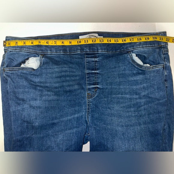 Sonoma Women's Curvy Skinny Jeans Plus Size 22W Dark Wash Blue Denim High Rise - Picture 5 of 6